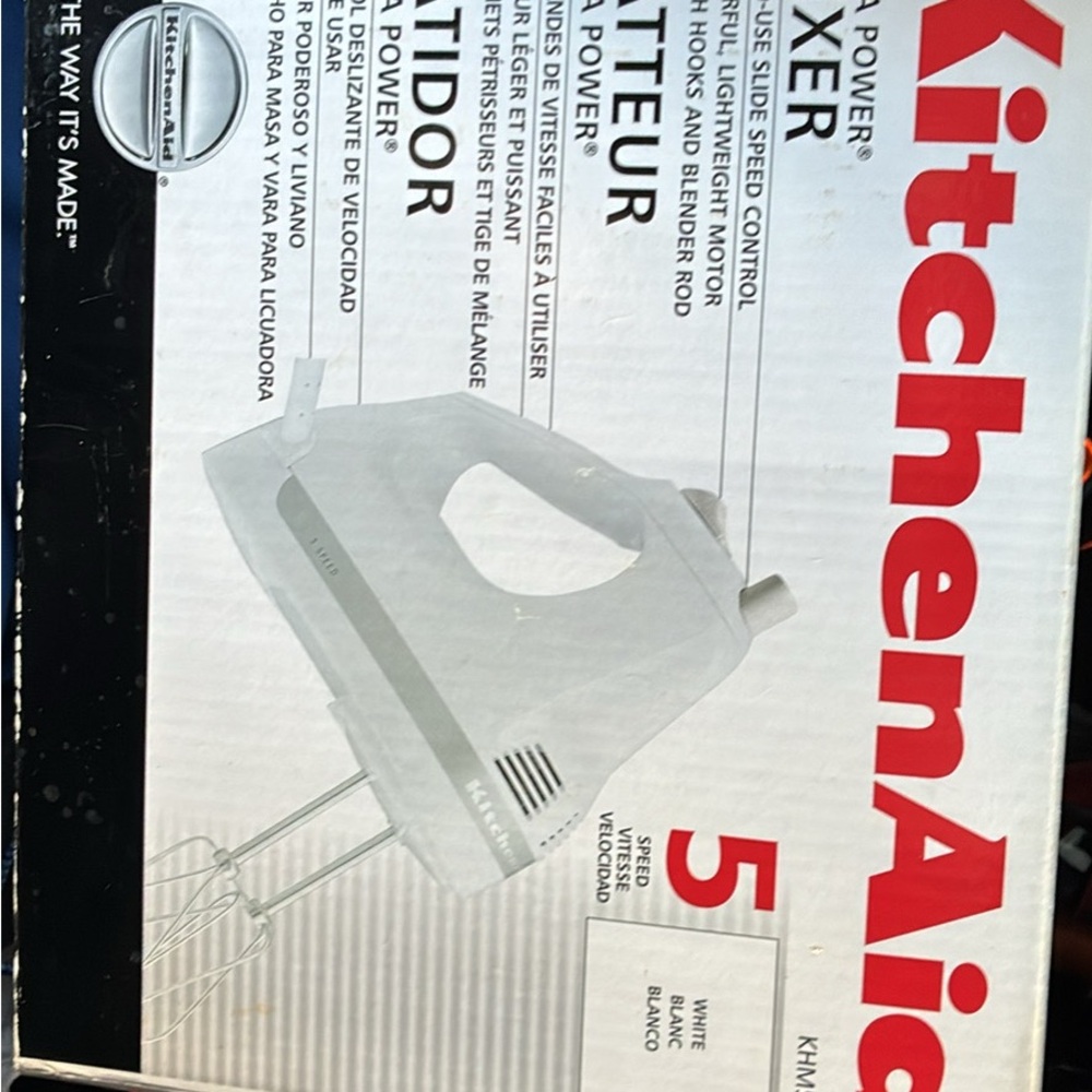 KitchenAid Silver Hand Mixer